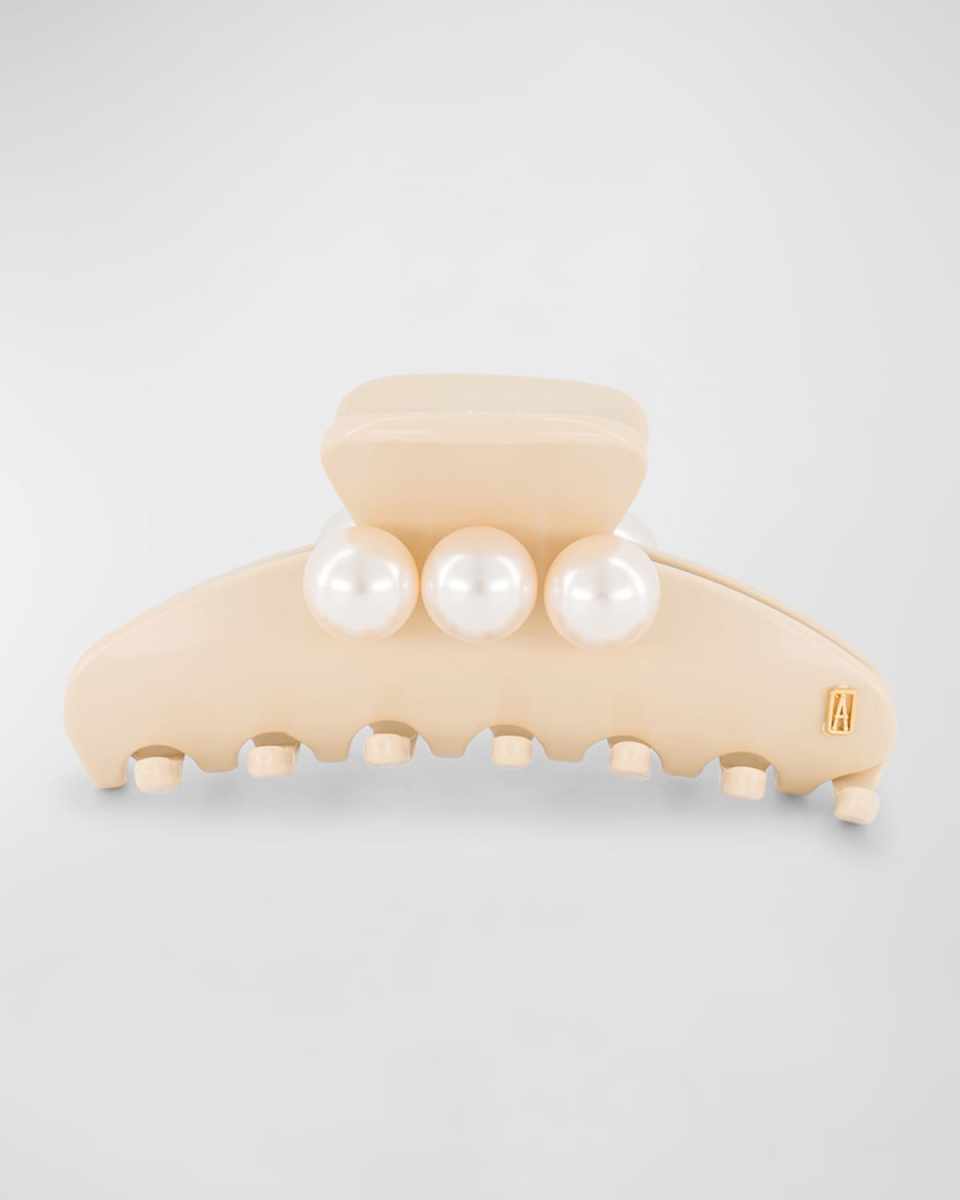 Pearly-Trio Acetate Claw Clip